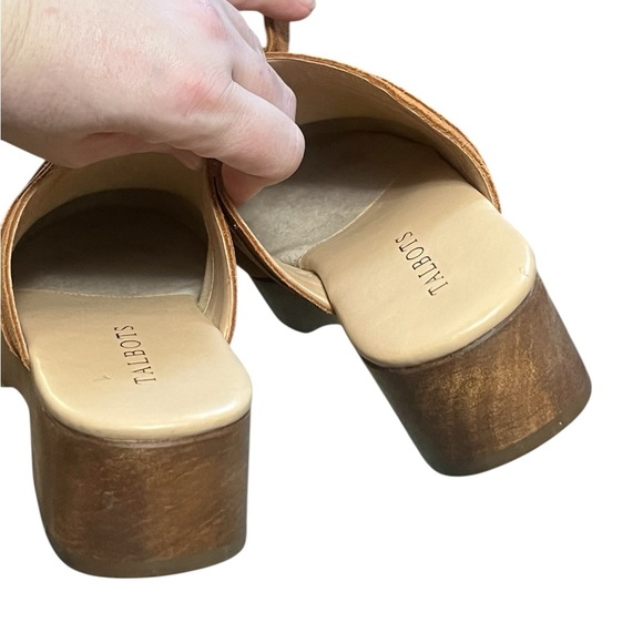 Talbots Winni tan suede clogs mules Made in Brazil - Picture 6 of 11